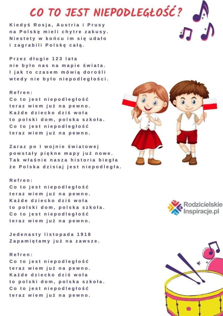Podkład muzyczny Zozi co to jest niepodległość – znaczenie i historia utworu